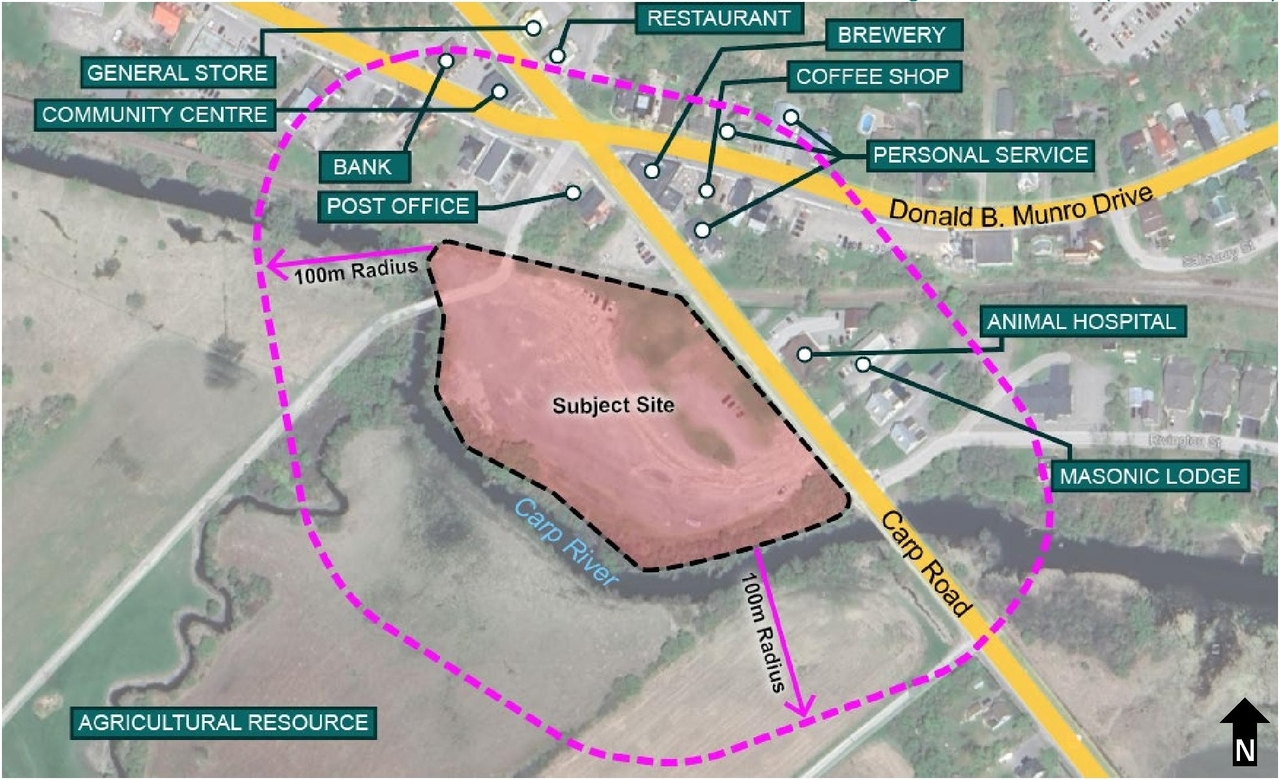 Construction site plan for project from page 13 of the file '2025-03-12 - Urban Design Brief - D07-16-23-0008'