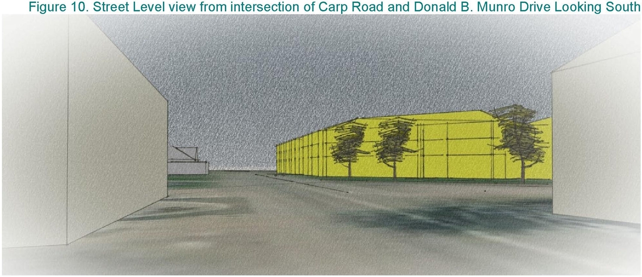 Rendering of building from page 19 of the file '2025-03-12 - Urban Design Brief - D07-16-23-0008'