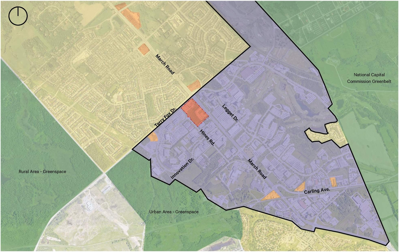 Construction site plan for project from page 5 of the file '2023-12-21 - Urban Design Brief - D07-16-23-0020'