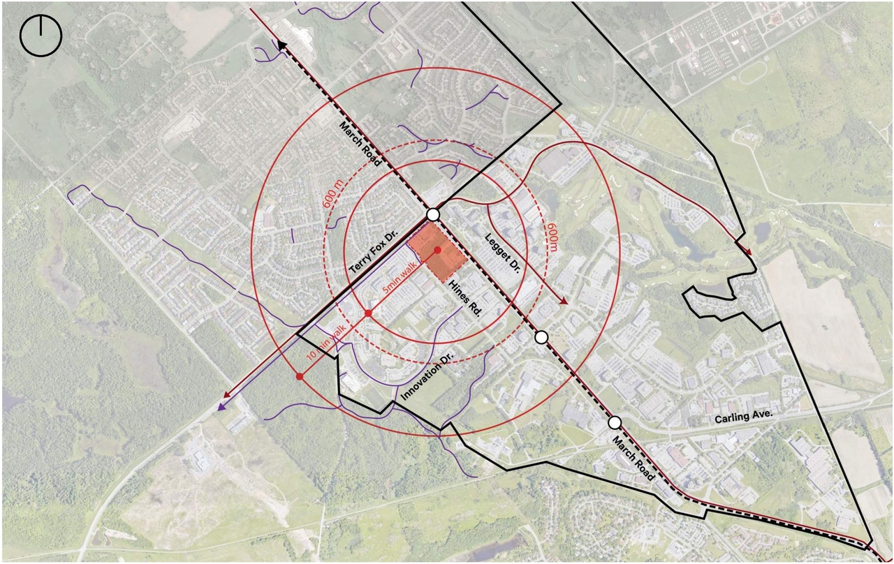 Construction site plan for project from page 6 of the file '2023-12-21 - Urban Design Brief - D07-16-23-0020'