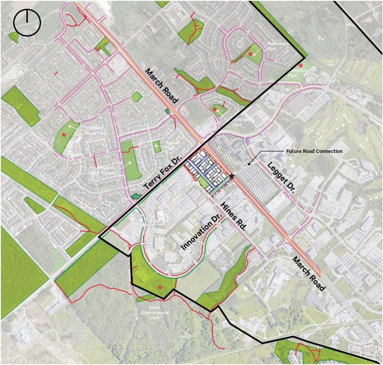 Construction site plan for project from page 8 of the file '2023-12-21 - Urban Design Brief - D07-16-23-0020'