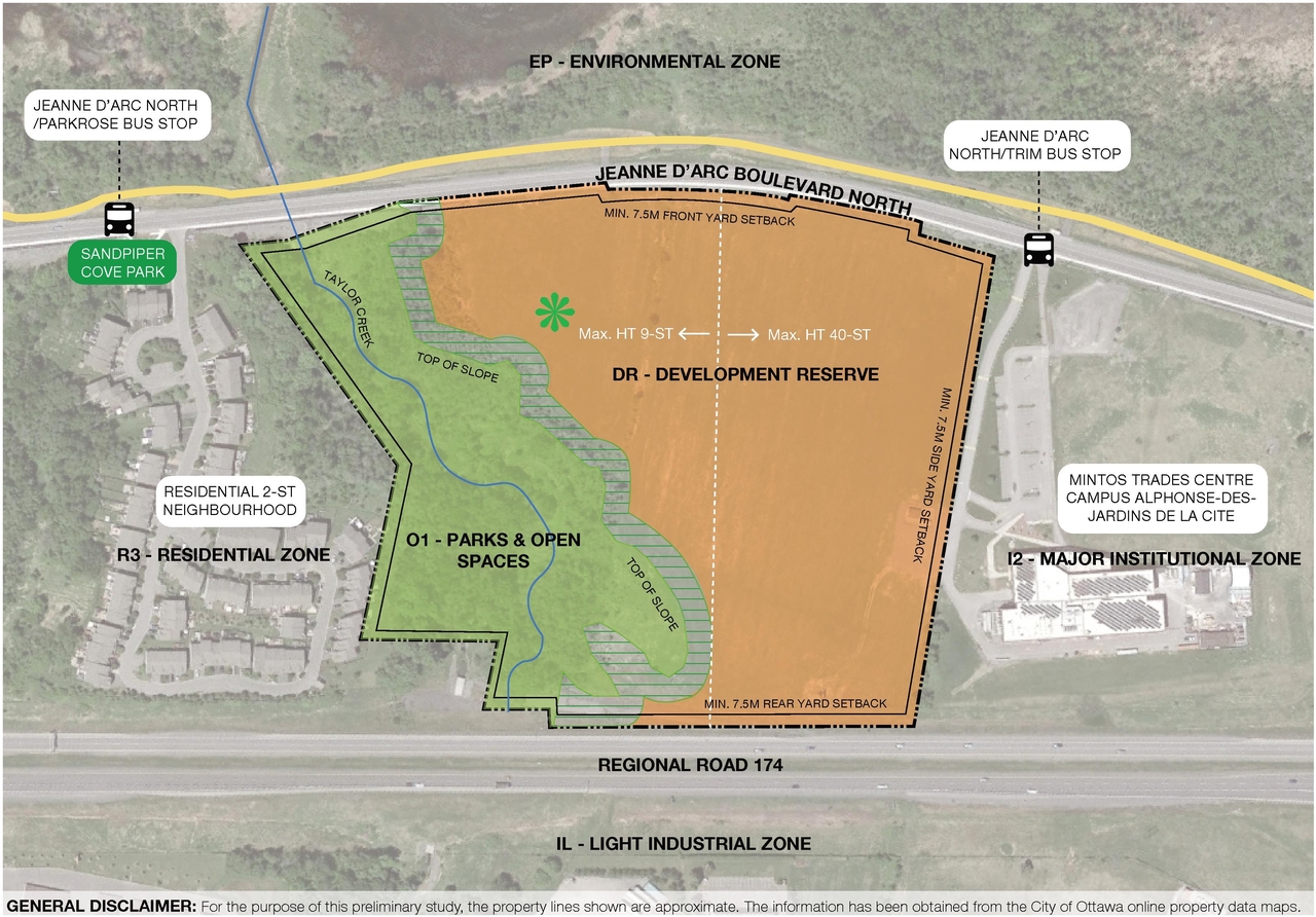 Construction site plan for project from page 5 of the file '2023-12-27 - Petries Landing III Design Brief - D07-16-23-0021'