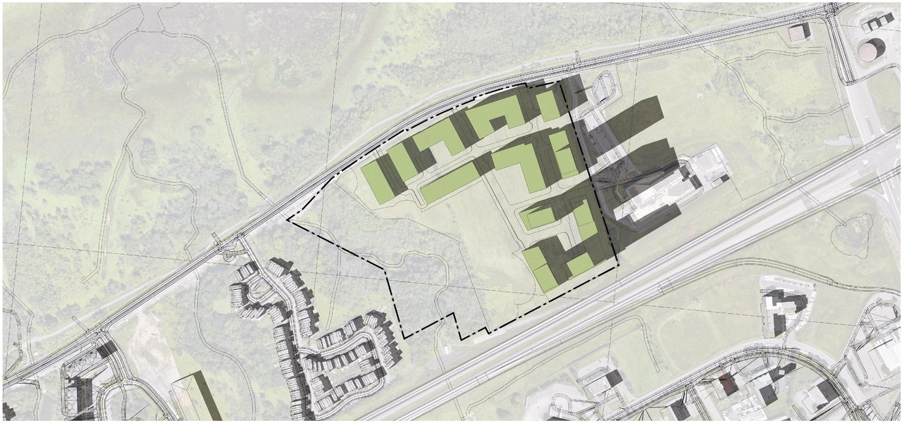 Construction site plan for project from page 45 of the file '2023-12-27 - Petries Landing III Design Brief - D07-16-23-0021'