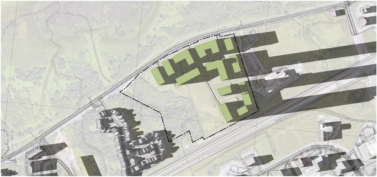 Construction site plan for project from page 47 of the file '2023-12-27 - Petries Landing III Design Brief - D07-16-23-0021'