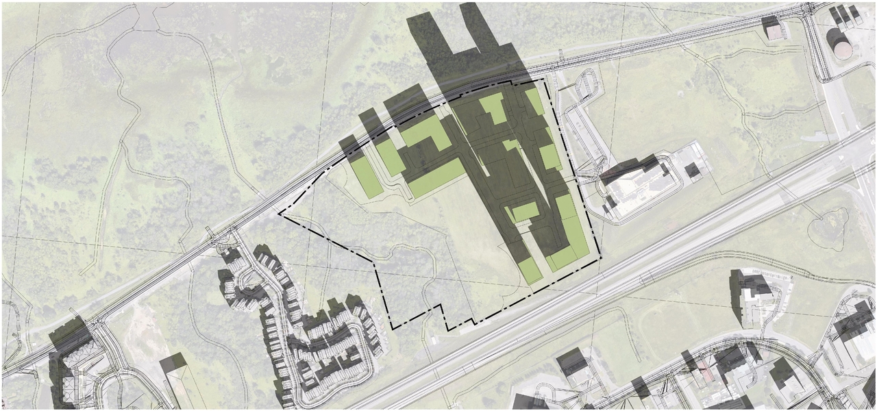 Construction site plan for project from page 50 of the file '2023-12-27 - Petries Landing III Design Brief - D07-16-23-0021'