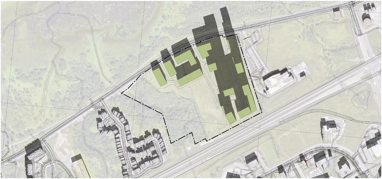 Construction site plan for project from page 51 of the file '2023-12-27 - Petries Landing III Design Brief - D07-16-23-0021'