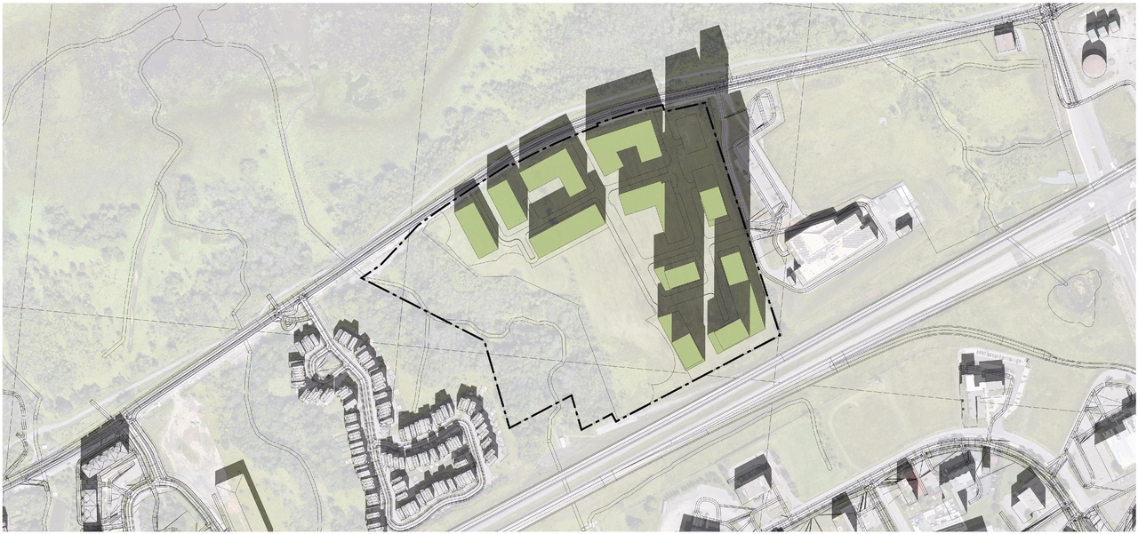 Construction site plan for project from page 52 of the file '2023-12-27 - Petries Landing III Design Brief - D07-16-23-0021'