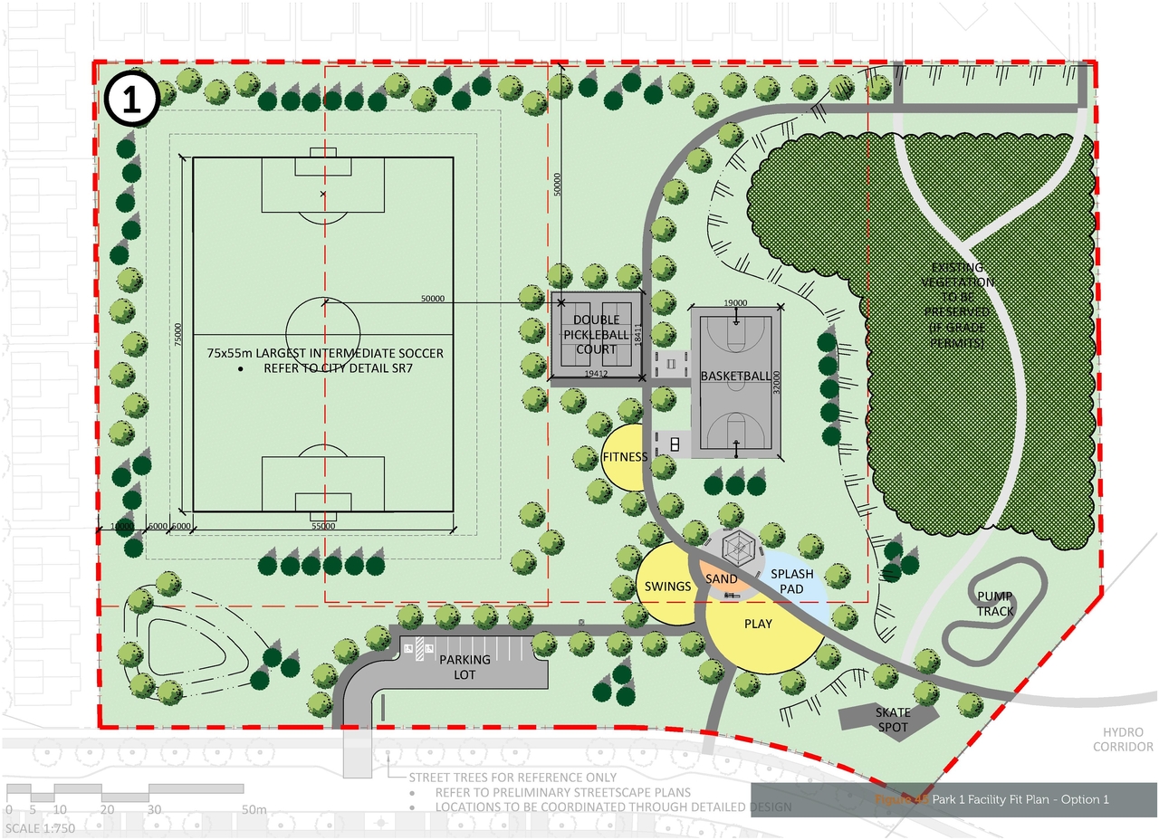 Construction site plan for project from page 46 of the file '2025-11-12 - stittsville SouthUrban Design Brief - D07-16-24-0020'
