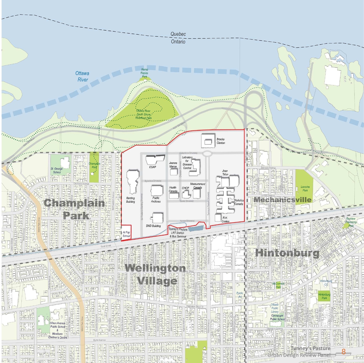 Construction site plan for project from page 8 of the file '2025-09-26 - Urban Design Review Panel - D07-16-24-0022'