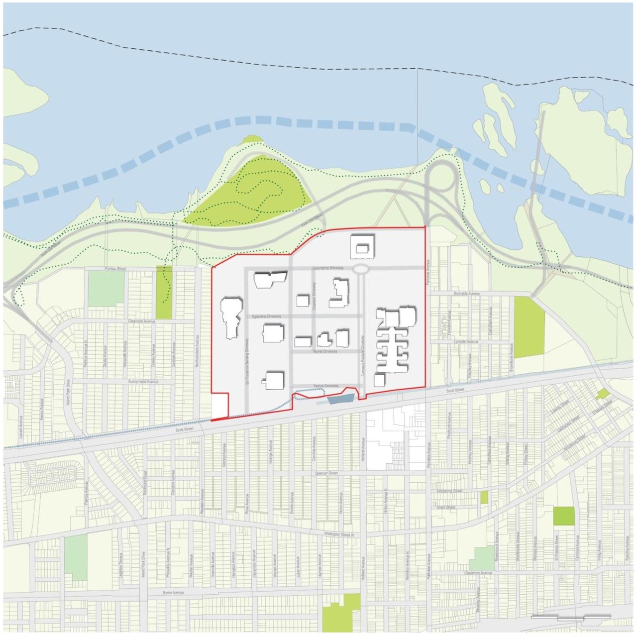 Construction site plan for project from page 10 of the file '2025-09-26 - Urban Design Review Panel - D07-16-24-0022'