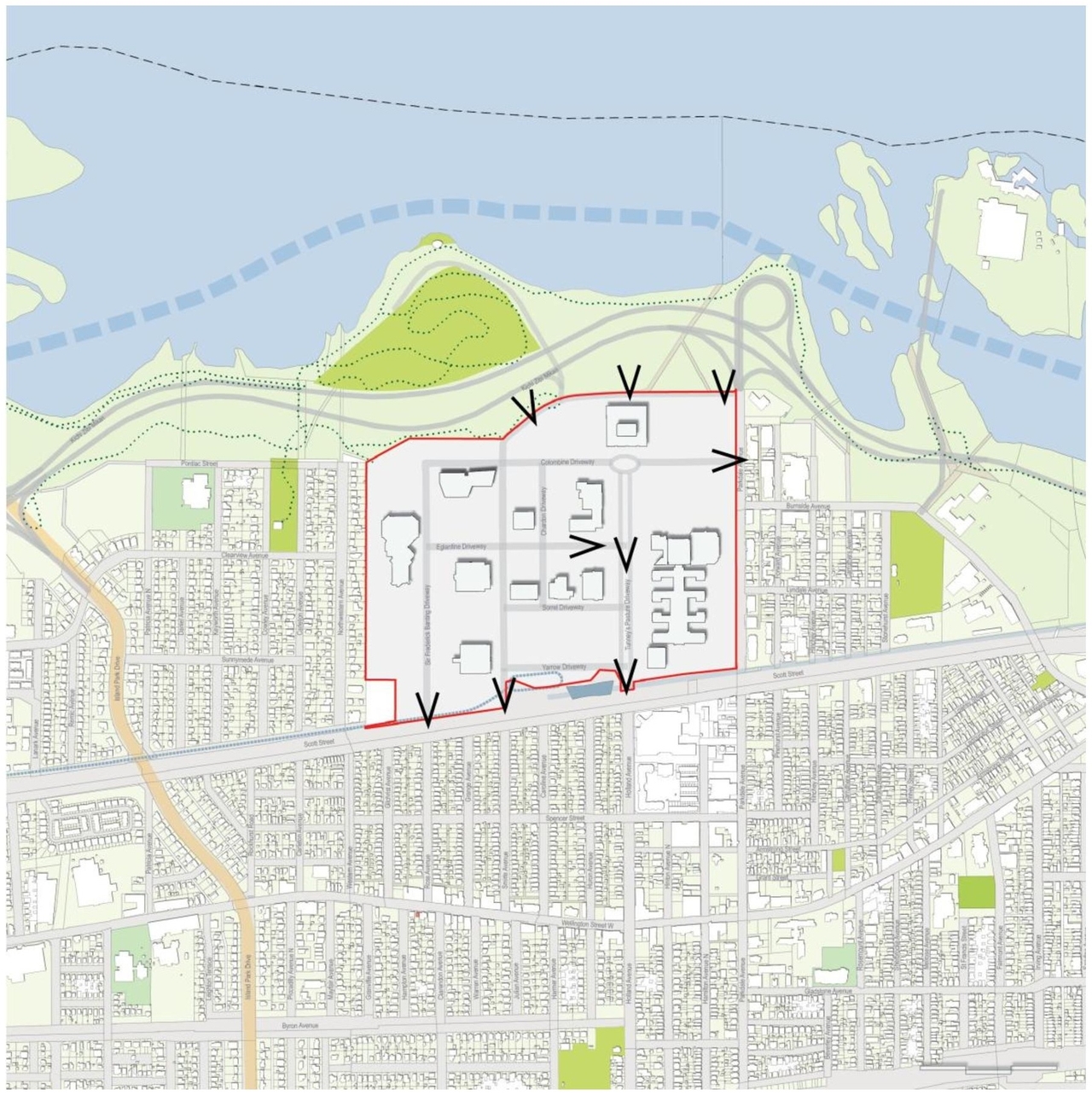 Construction site plan for project from page 11 of the file '2025-09-26 - Urban Design Review Panel - D07-16-24-0022'