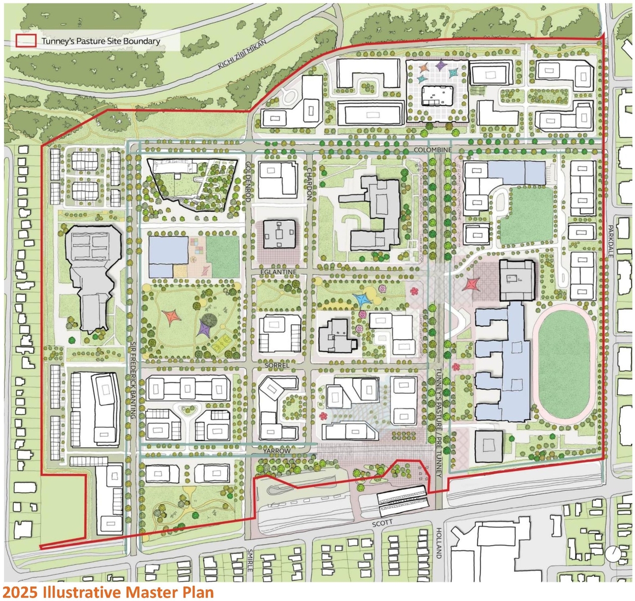 Construction site plan for project from page 16 of the file '2025-09-26 - Urban Design Review Panel - D07-16-24-0022'