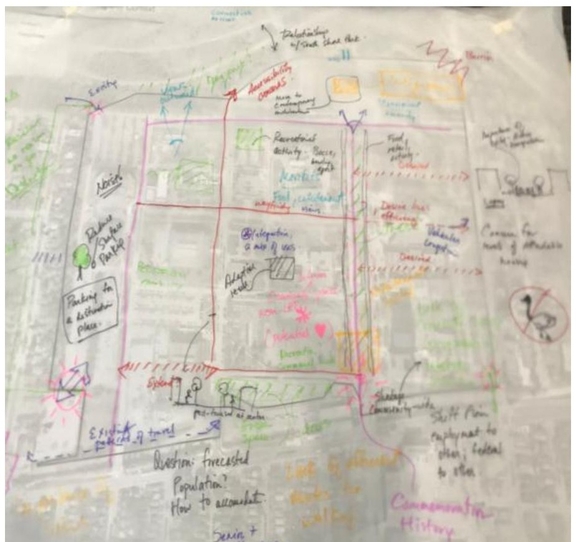 Construction site plan for project from page 17 of the file '2025-09-26 - Urban Design Review Panel - D07-16-24-0022'