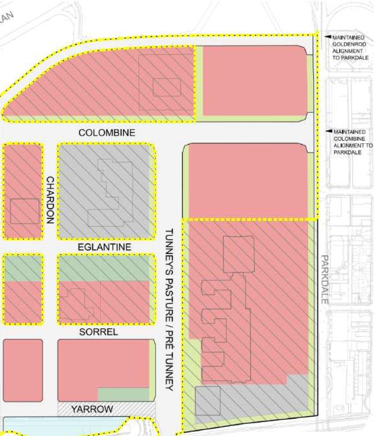 Construction site plan for project from page 22 of the file '2025-09-26 - Urban Design Review Panel - D07-16-24-0022'