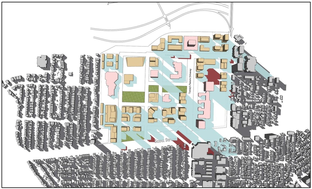 Construction site plan for project from page 34 of the file '2025-09-26 - Urban Design Review Panel - D07-16-24-0022'