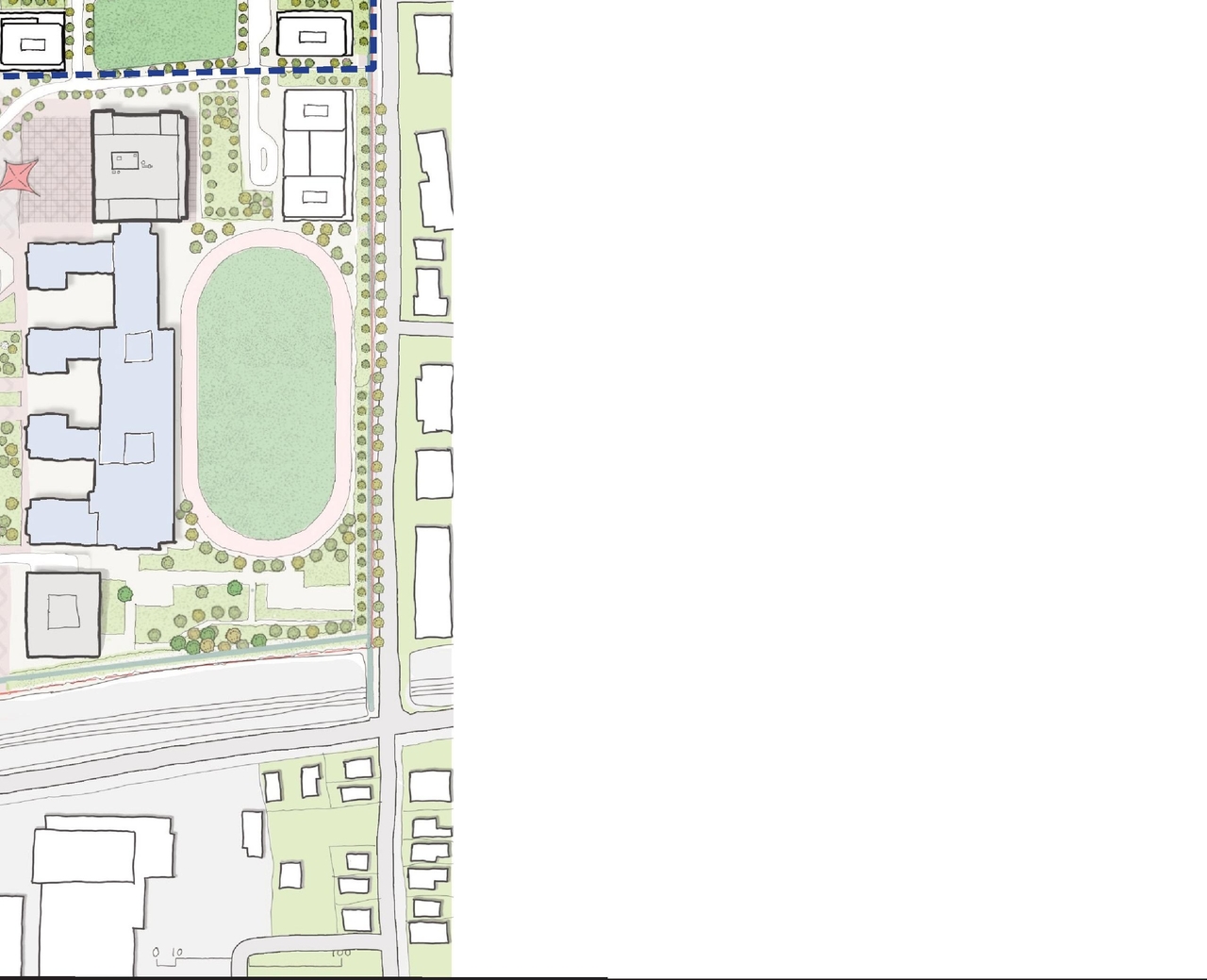 Construction site plan for project from page 31 of the file '2024-12-09 - Urban Design Brief - D07-16-24-0022'