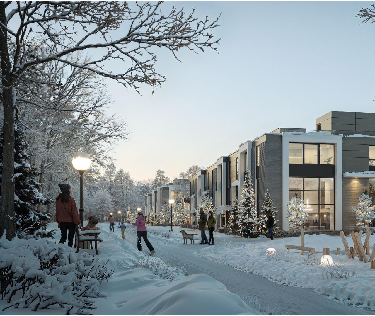 Rendering of building from page 46 of the file '2024-12-09 - Urban Design Brief - D07-16-24-0022'