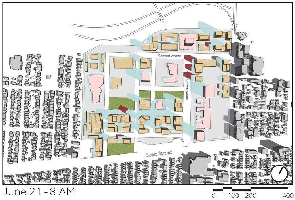 Construction site plan for project from page 50 of the file '2024-12-09 - Urban Design Brief - D07-16-24-0022'