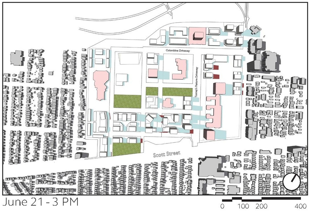 Construction site plan for project from page 51 of the file '2024-12-09 - Urban Design Brief - D07-16-24-0022'