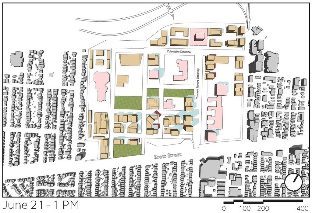 Construction site plan for project from page 51 of the file '2024-12-09 - Urban Design Brief - D07-16-24-0022'