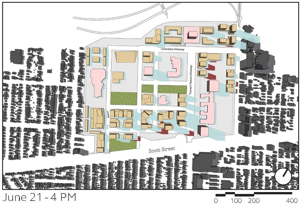 Construction site plan for project from page 51 of the file '2024-12-09 - Urban Design Brief - D07-16-24-0022'