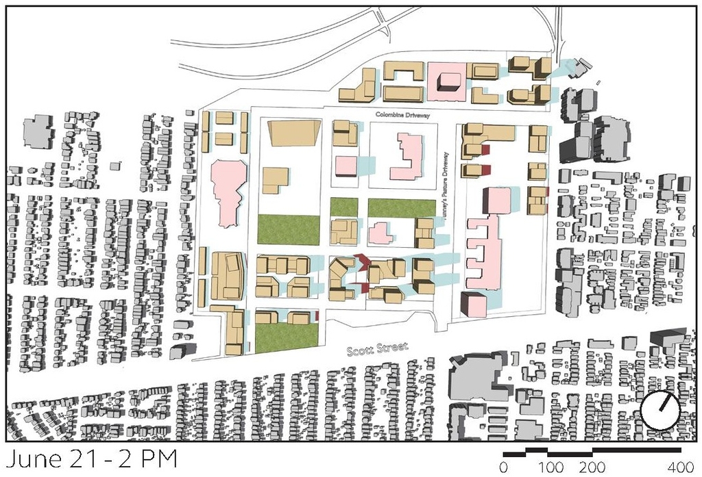 Construction site plan for project from page 51 of the file '2024-12-09 - Urban Design Brief - D07-16-24-0022'