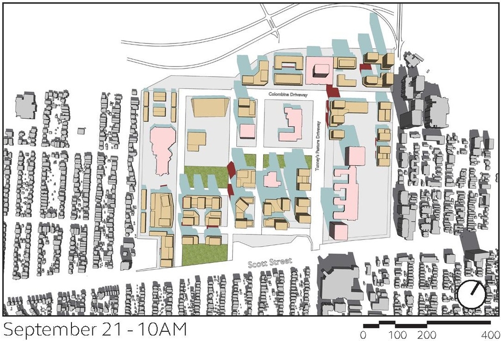 Construction site plan for project from page 52 of the file '2024-12-09 - Urban Design Brief - D07-16-24-0022'