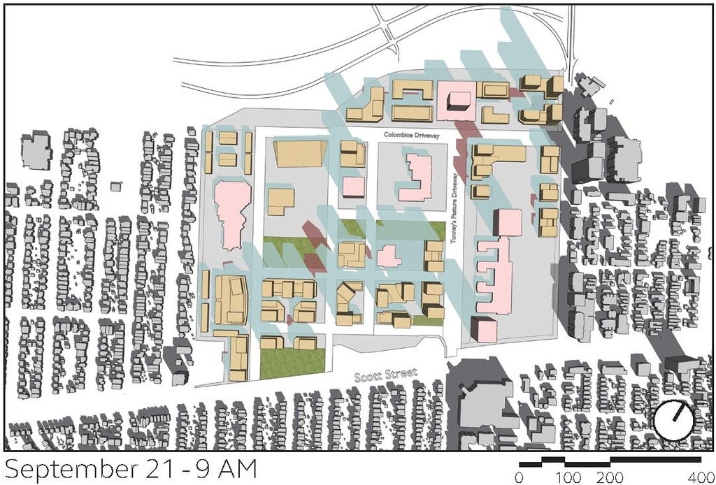 Construction site plan for project from page 52 of the file '2024-12-09 - Urban Design Brief - D07-16-24-0022'