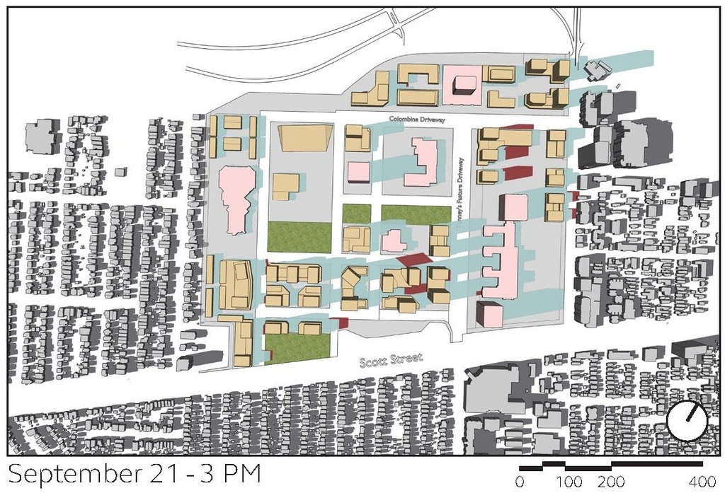 Construction site plan for project from page 53 of the file '2024-12-09 - Urban Design Brief - D07-16-24-0022'
