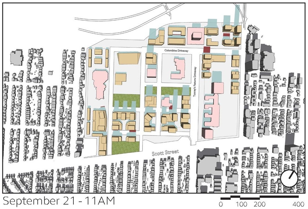 Construction site plan for project from page 53 of the file '2024-12-09 - Urban Design Brief - D07-16-24-0022'