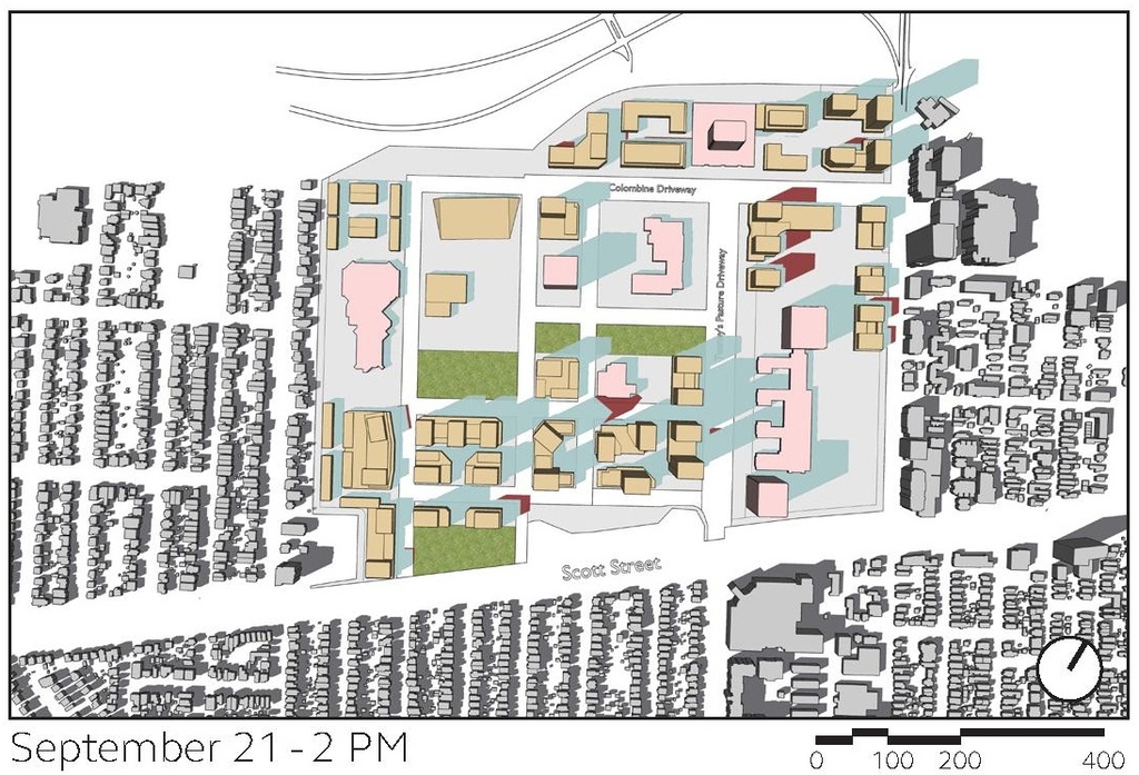 Construction site plan for project from page 53 of the file '2024-12-09 - Urban Design Brief - D07-16-24-0022'