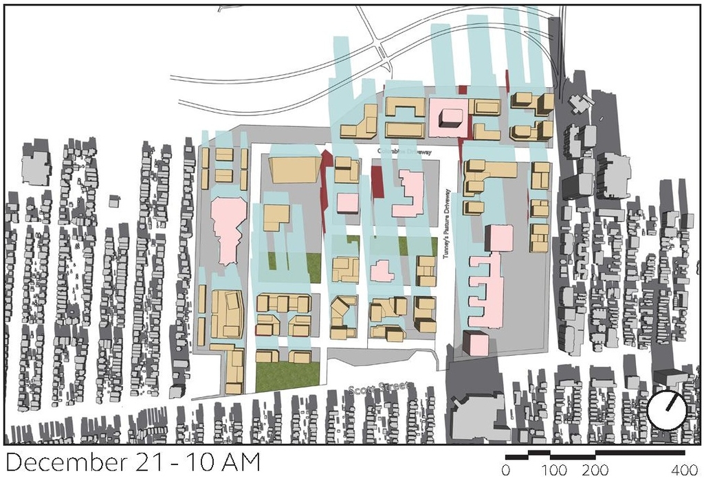 Construction site plan for project from page 54 of the file '2024-12-09 - Urban Design Brief - D07-16-24-0022'
