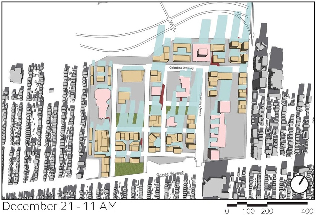 Construction site plan for project from page 54 of the file '2024-12-09 - Urban Design Brief - D07-16-24-0022'