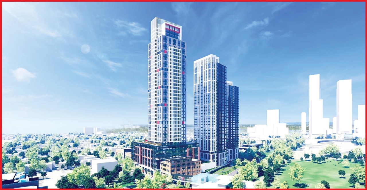 Rendering of building from page 30 of the file '2025-03-18 - Urban Design Brief - D07-16-24-0025'