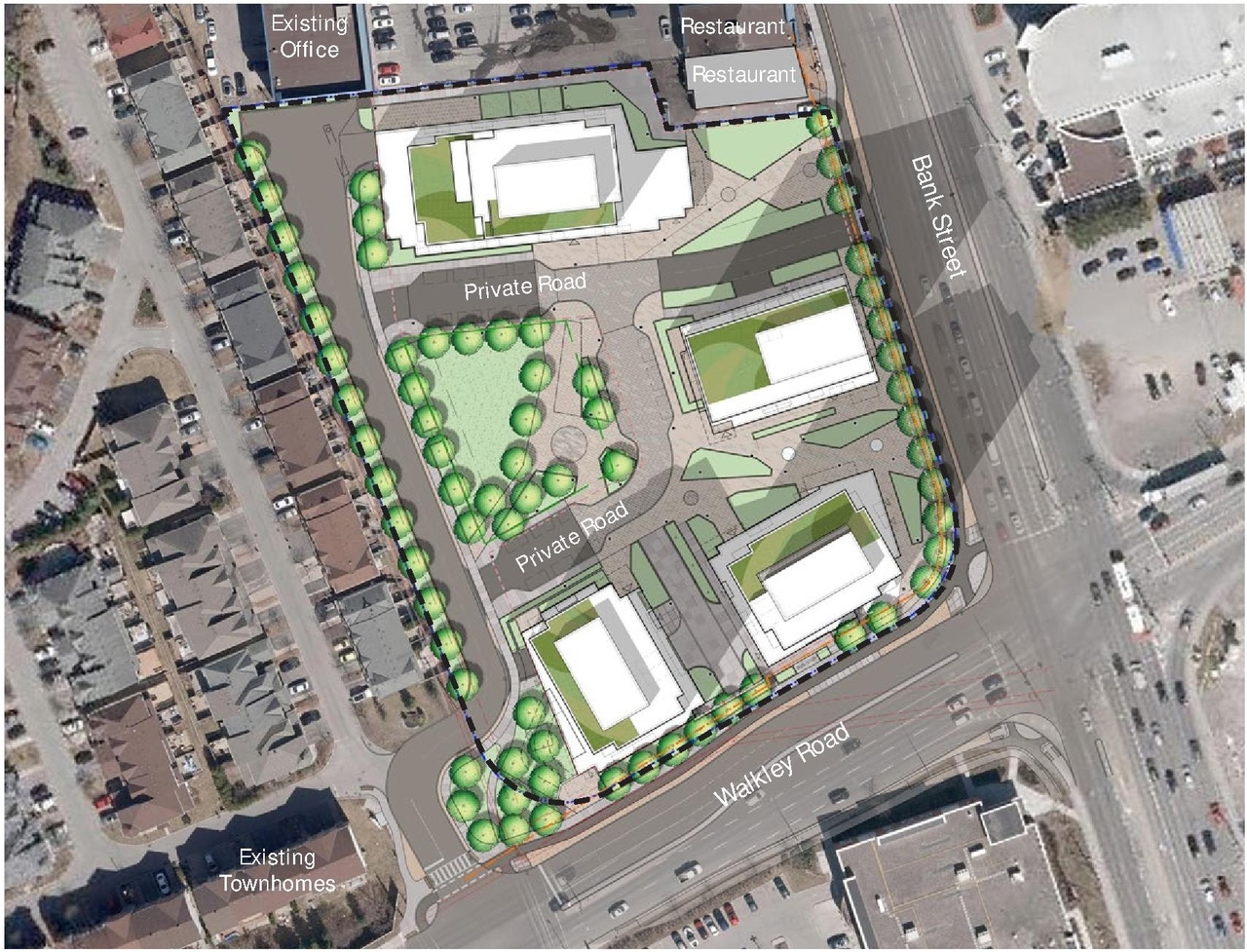 Construction site plan for project from page 32 of the file '2025-03-18 - Urban Design Brief - D07-16-24-0025'
