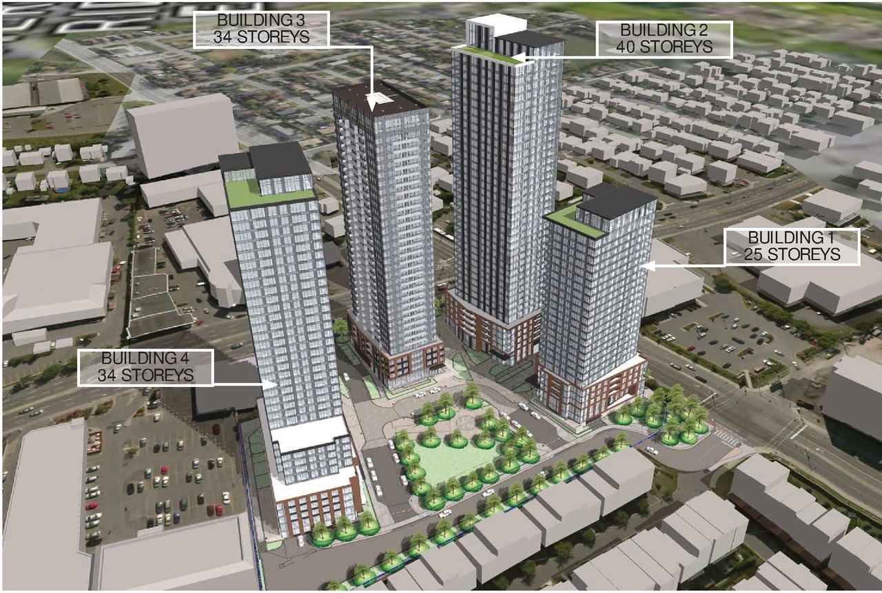 Rendering of building from page 4 of the file '2025-04-04 - Revised Design Brief - D07-16-24-0025'