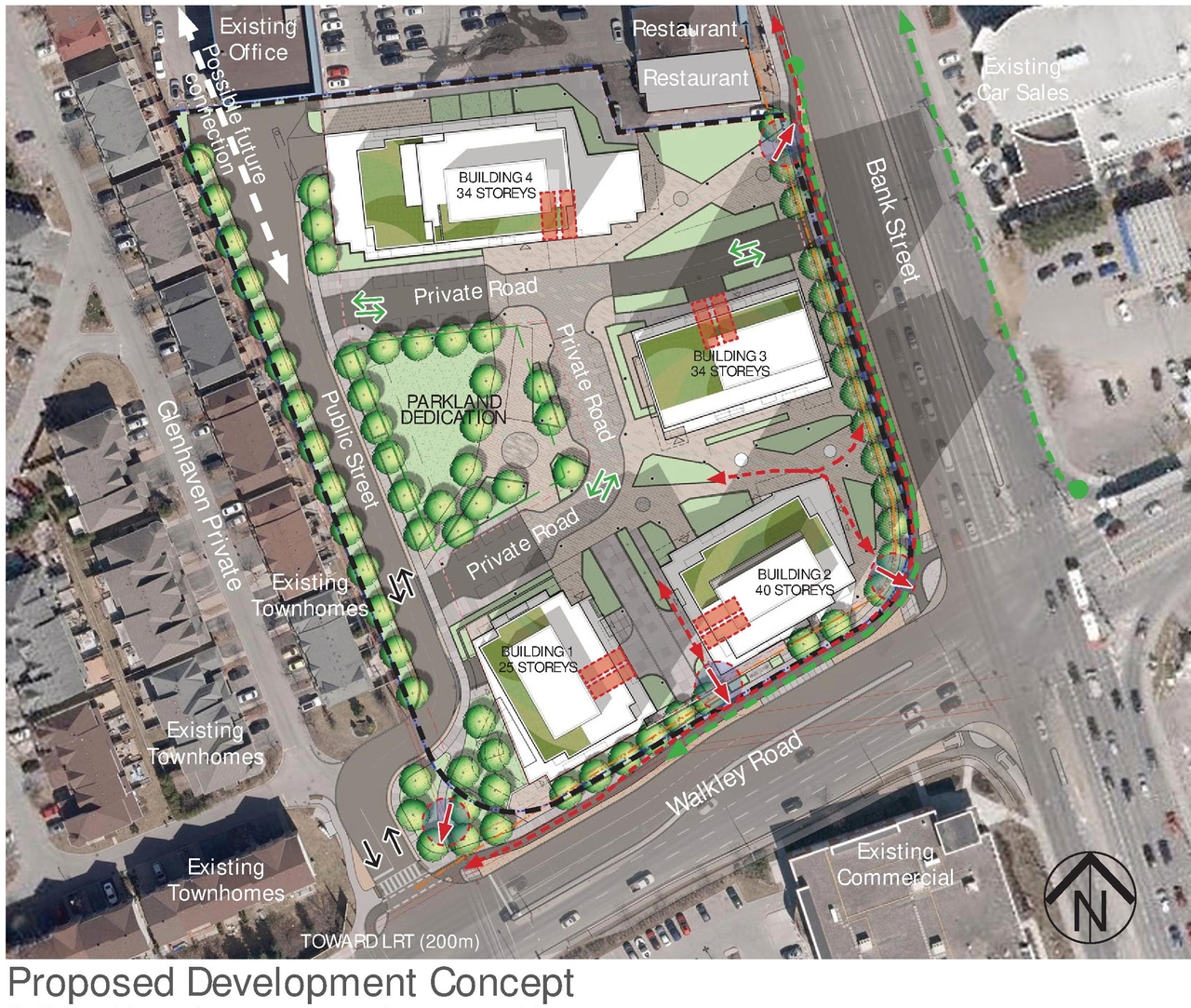 Construction site plan for project from page 23 of the file '2025-04-04 - Revised Design Brief - D07-16-24-0025'