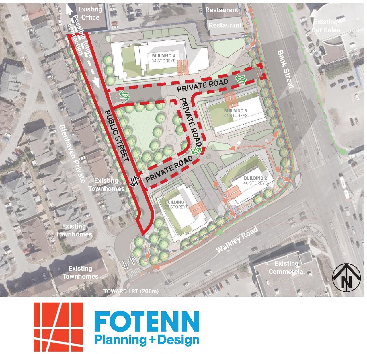 Construction site plan for project from page 34 of the file '2025-04-04 - Revised Design Brief - D07-16-24-0025'