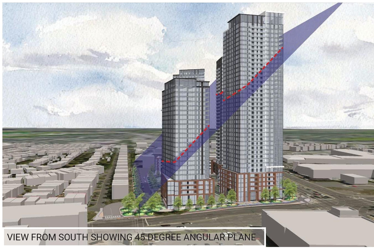 Rendering of building from page 36 of the file '2025-04-04 - Revised Design Brief - D07-16-24-0025'