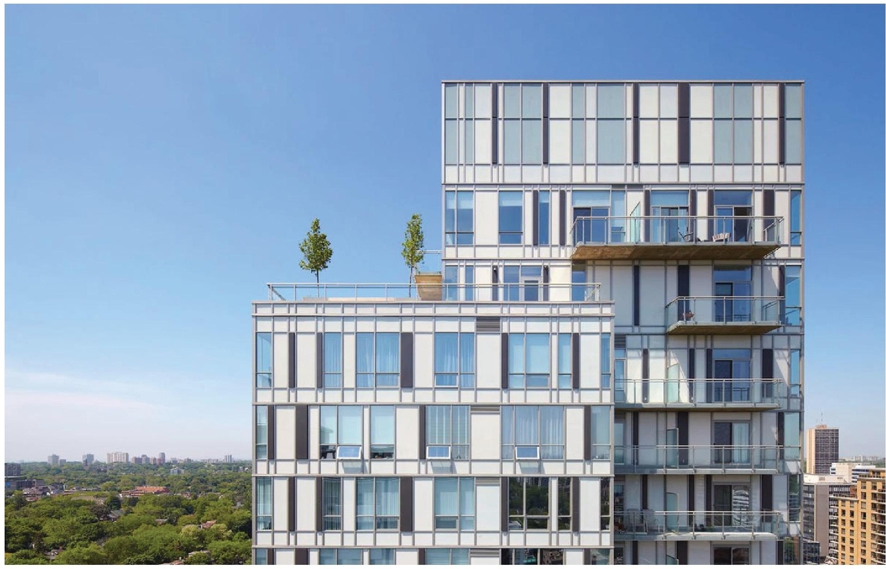 Rendering of building from page 34 of the file '2025-04-04 - Urban Design Review Panel Report - D07-16-24-0025'
