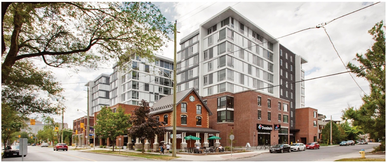 Rendering of building from page 36 of the file '2025-04-04 - Urban Design Review Panel Report - D07-16-24-0025'