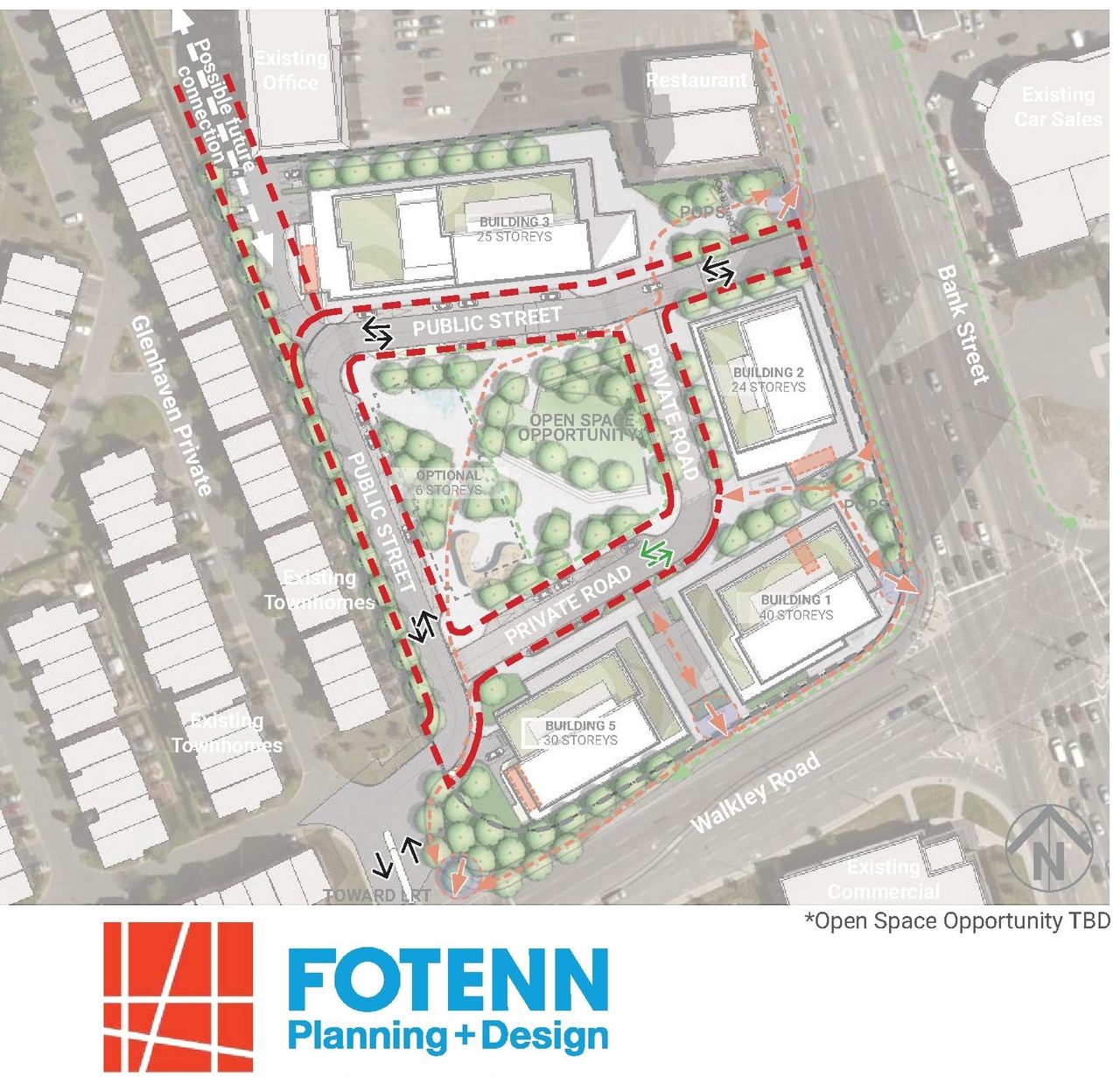 Construction site plan for project from page 37 of the file '2025-04-04 - Urban Design Review Panel Report - D07-16-24-0025'