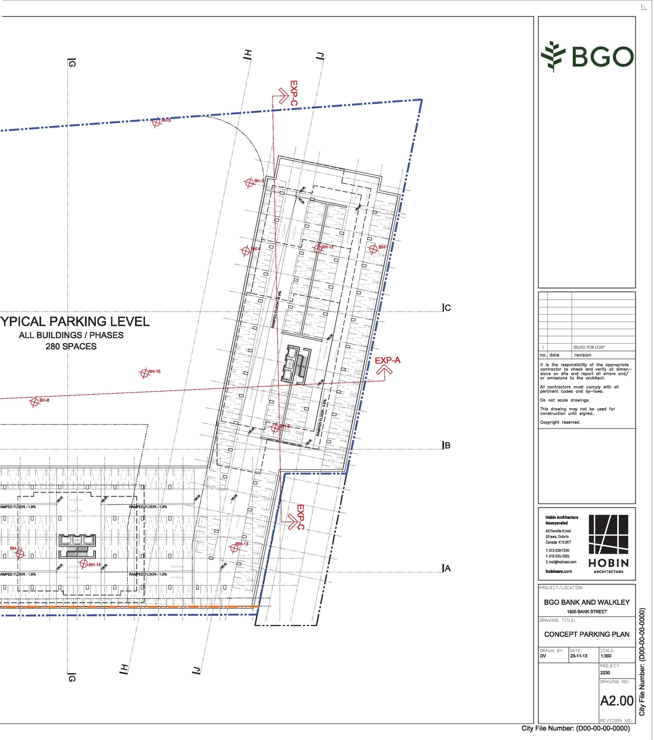 Construction site plan for project from page 51 of the file '2025-04-04 - Urban Design Review Panel Report - D07-16-24-0025'