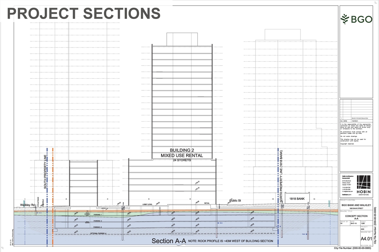 Construction site plan for project from page 52 of the file '2025-04-04 - Urban Design Review Panel Report - D07-16-24-0025'