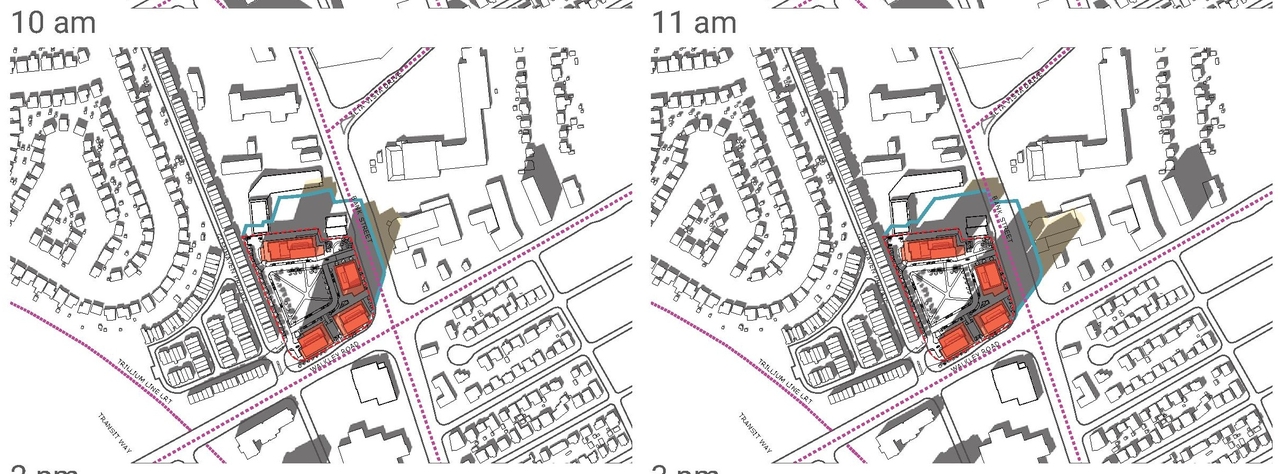 Construction site plan for project from page 56 of the file '2025-04-04 - Urban Design Review Panel Report - D07-16-24-0025'