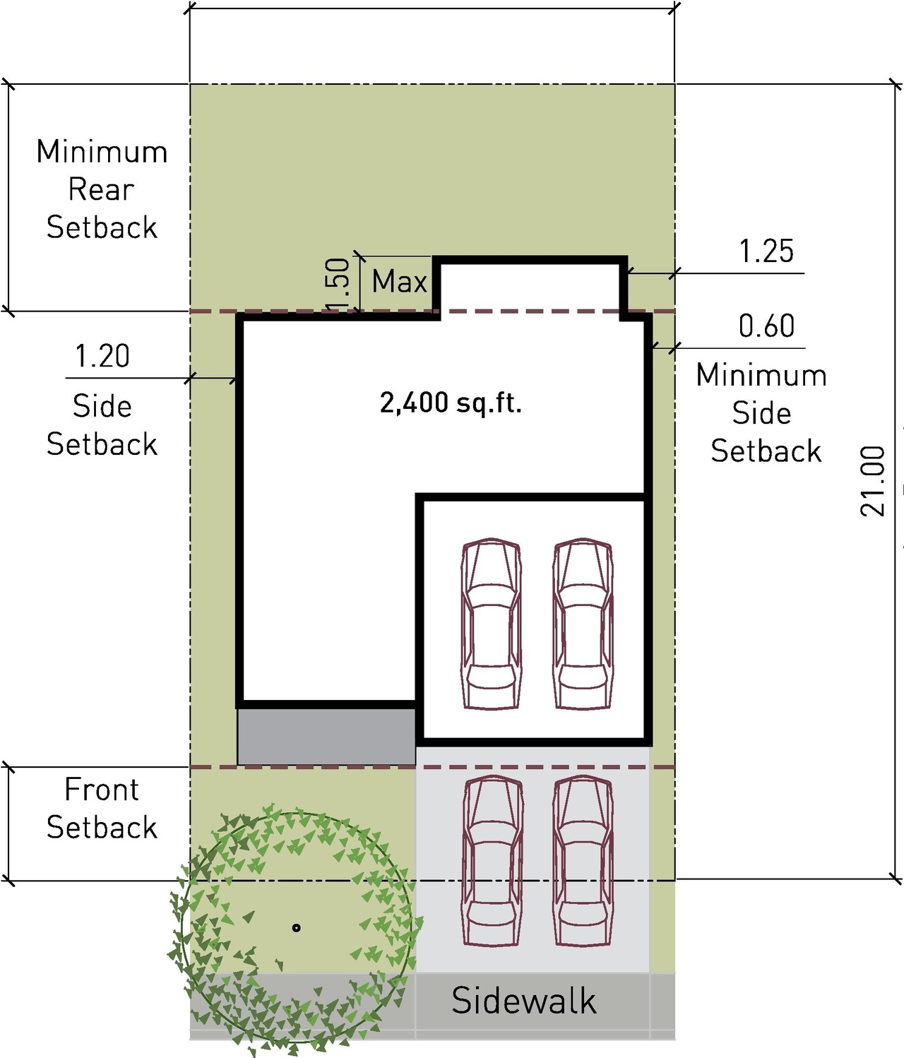 Floor plan for project from page 17 of the file '2025-07-02 - Urban Design Brief - D07-16-25-0011'