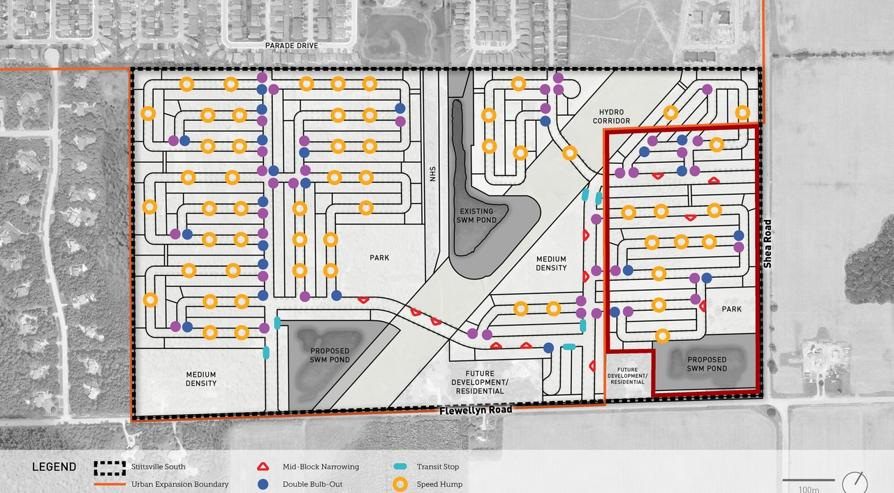 Construction site plan for project from page 37 of the file '2025-07-02 - Urban Design Brief - D07-16-25-0011'