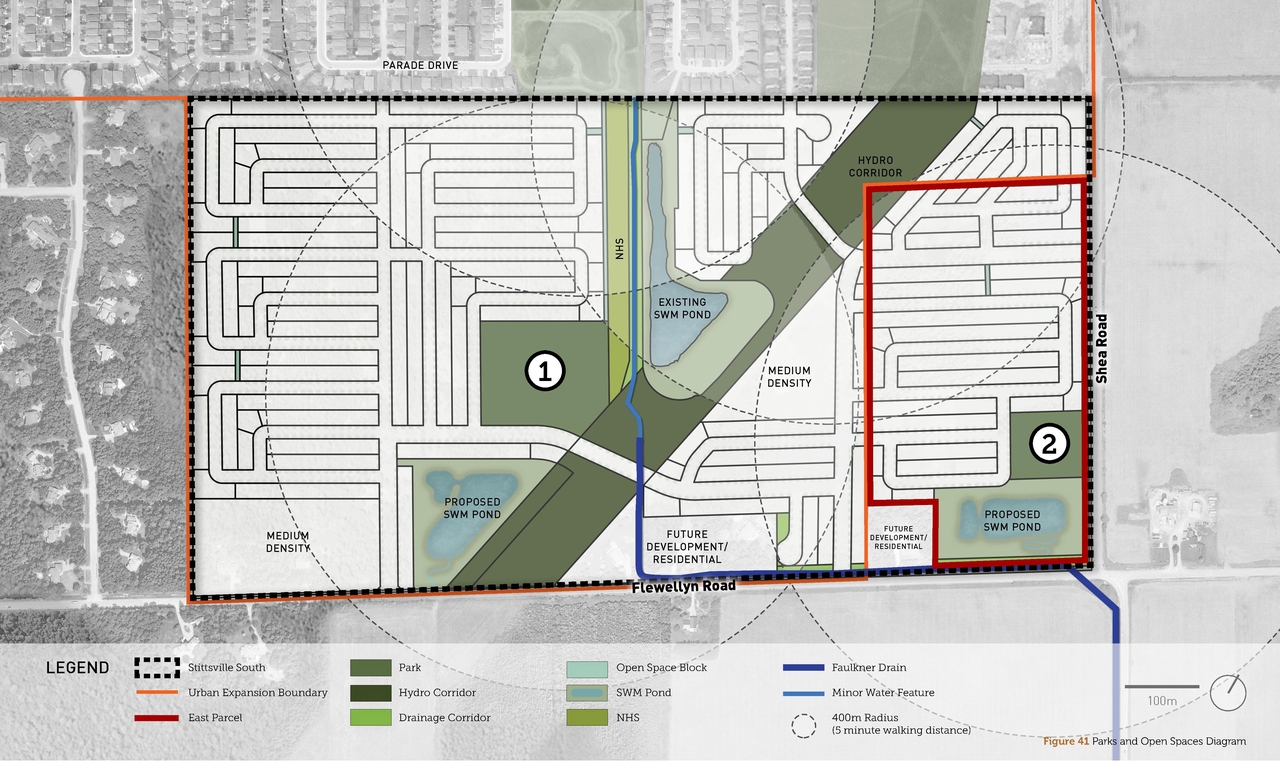 Construction site plan for project from page 43 of the file '2025-07-02 - Urban Design Brief - D07-16-25-0011'