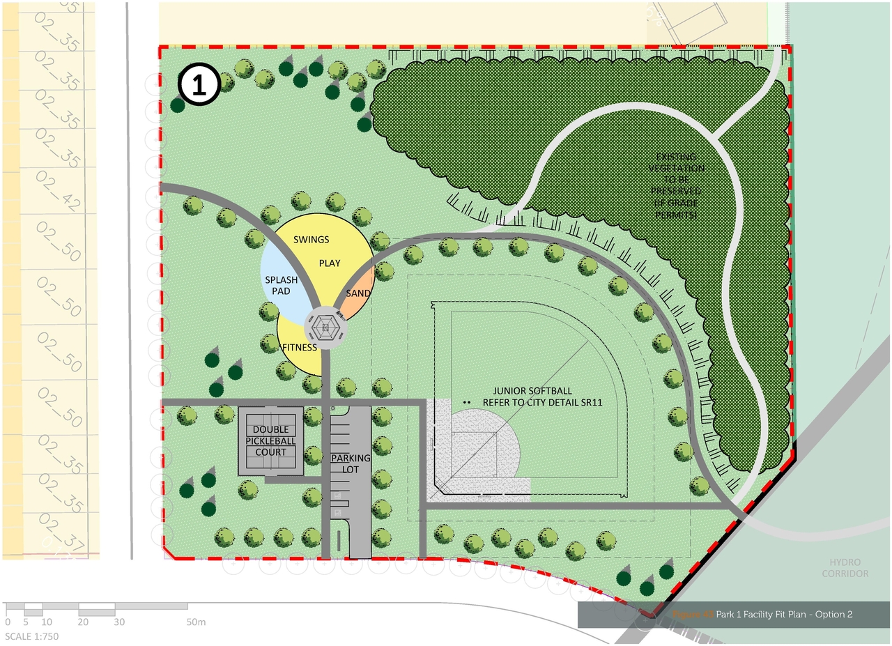 Construction site plan for project from page 45 of the file '2025-07-02 - Urban Design Brief - D07-16-25-0011'