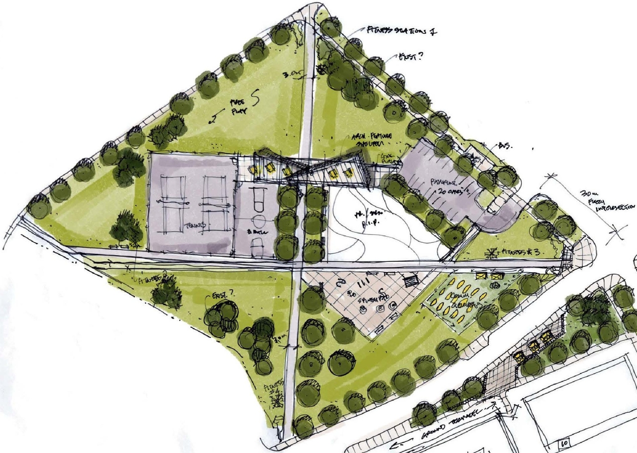Construction site plan for project from page 31 of the file '2025-08-08 - Urban Design Brief - D07-16-25-0013'